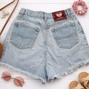 Vintage Gitano 80's 90's High Rise Denim Mom Jean Shorts 13/14 100% Cotton 28"